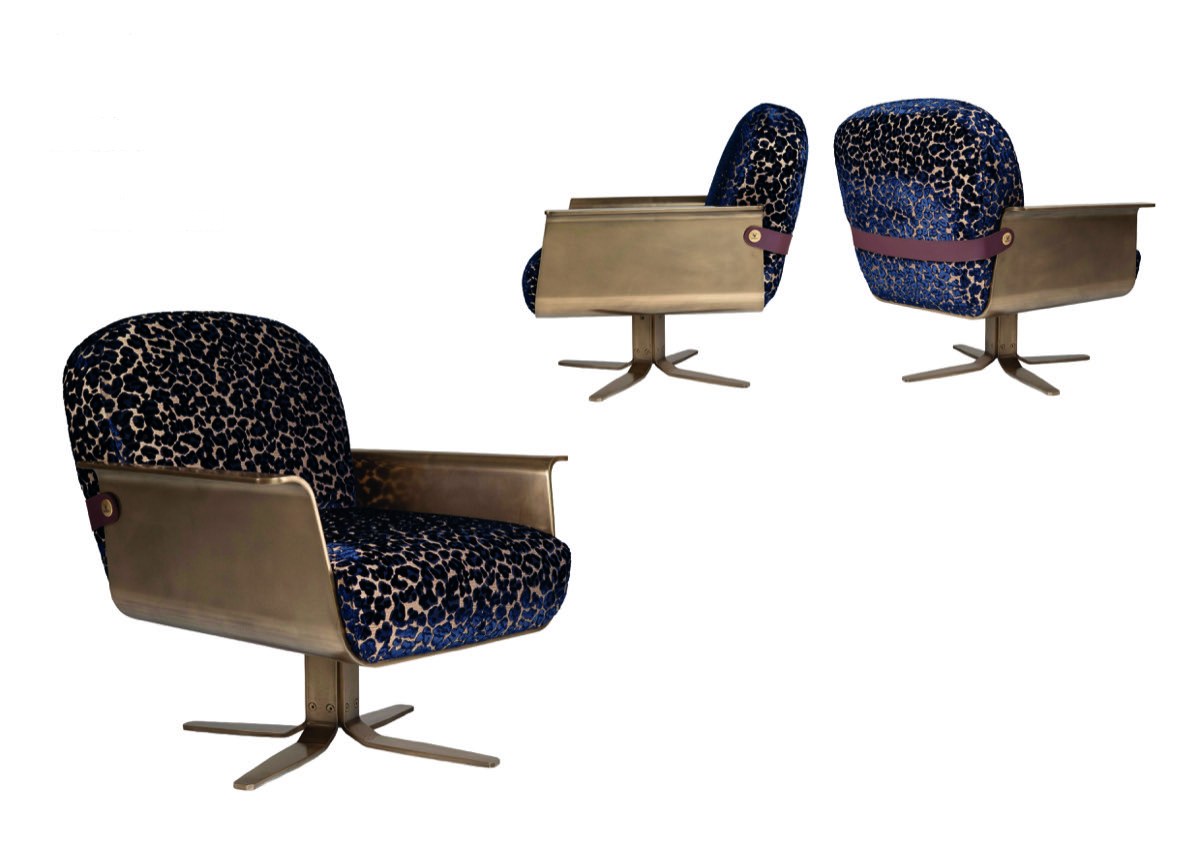 OSCURO designer armchair — METAL — ByKepi, Delux Interiors Auckland