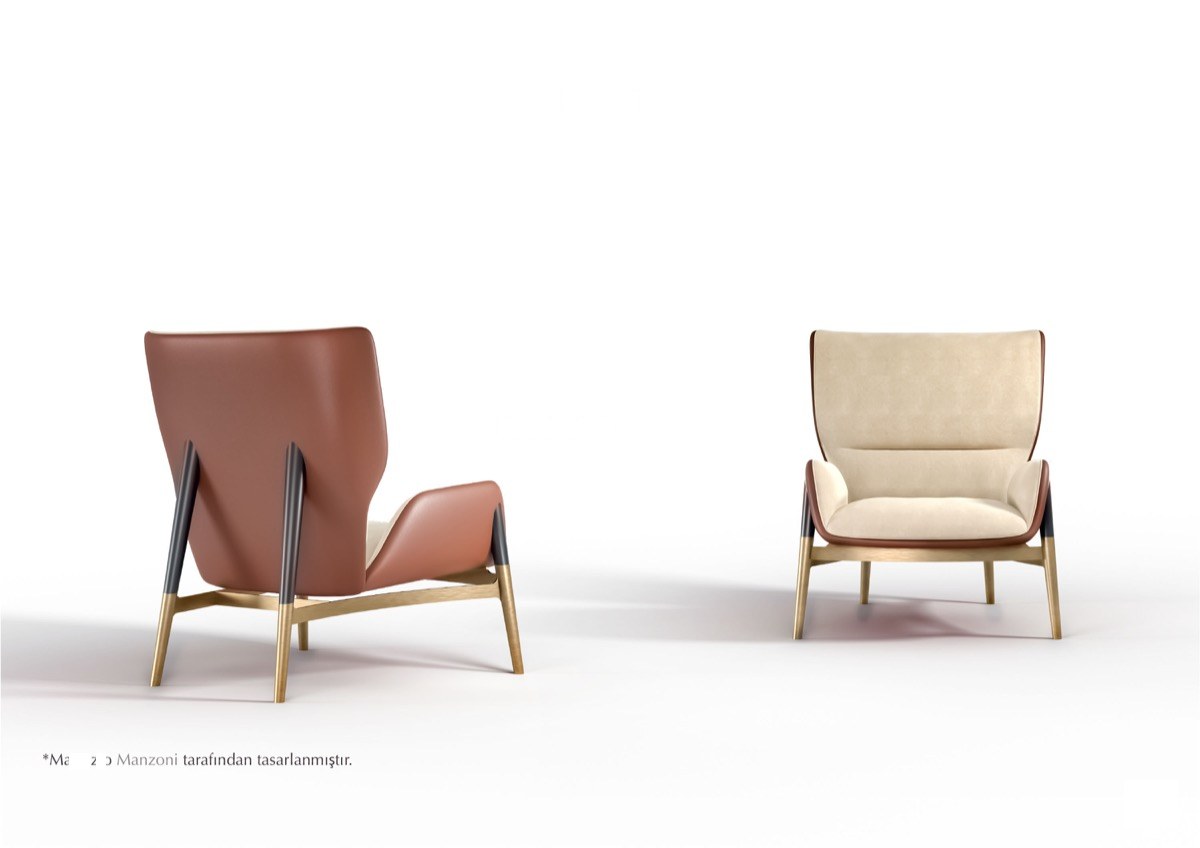 RELIEF designer armchair — LB — ByKepi, Delux Interiors Auckland