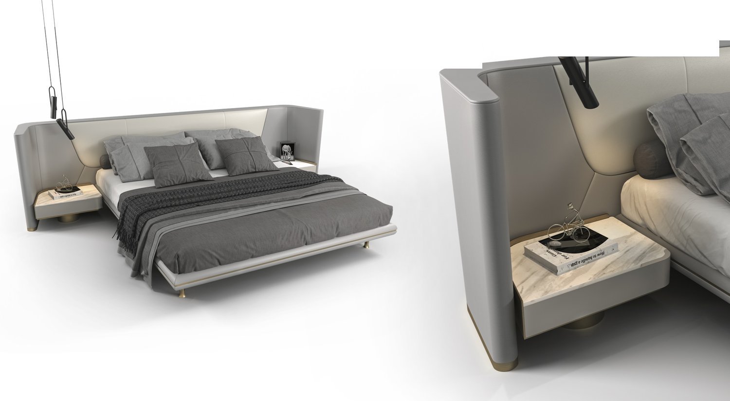 Lagonda designer bed — Studio Memo · Maurizio Manzoni — ByKepi, Delux Interiors Auckland