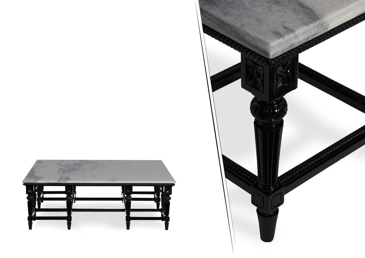 Elizabeth designer coffee table — Marble — ByKepi, Delux Interiors Auckland
