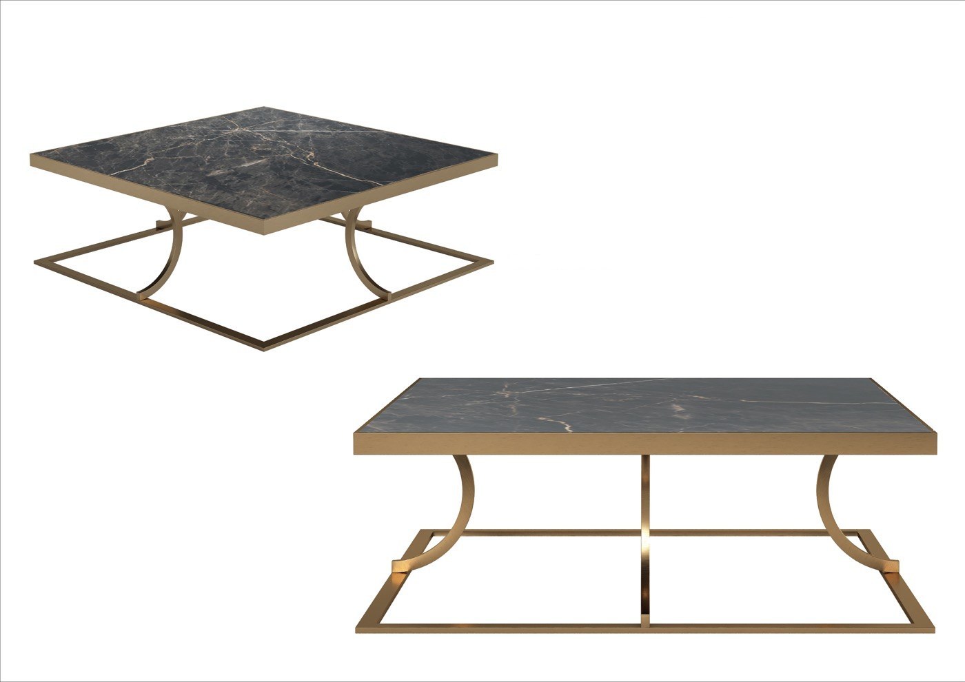 Viento designer coffee table — Chrome — ByKepi, Delux Interiors Auckland