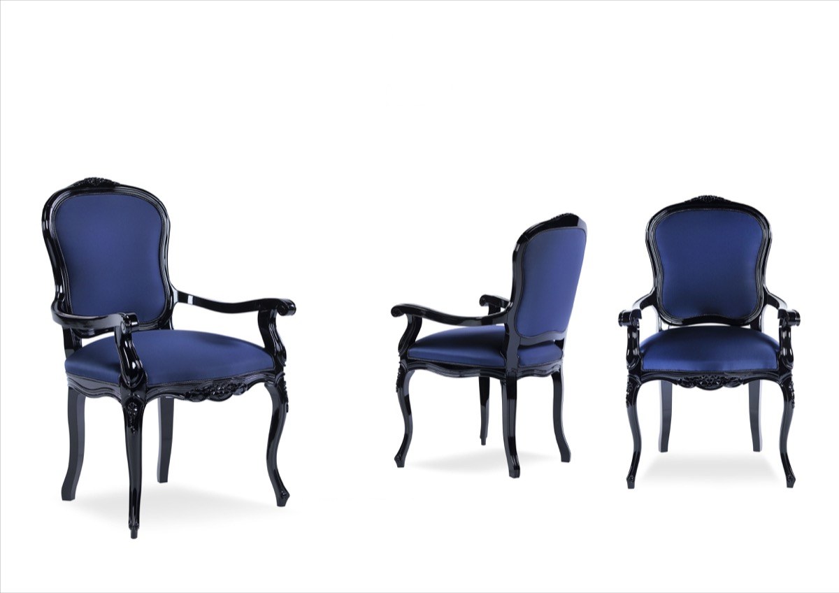 HAZERANLI designer dining chair — Back Rattan W/ Arm — ByKepi, Delux Interiors Auckland