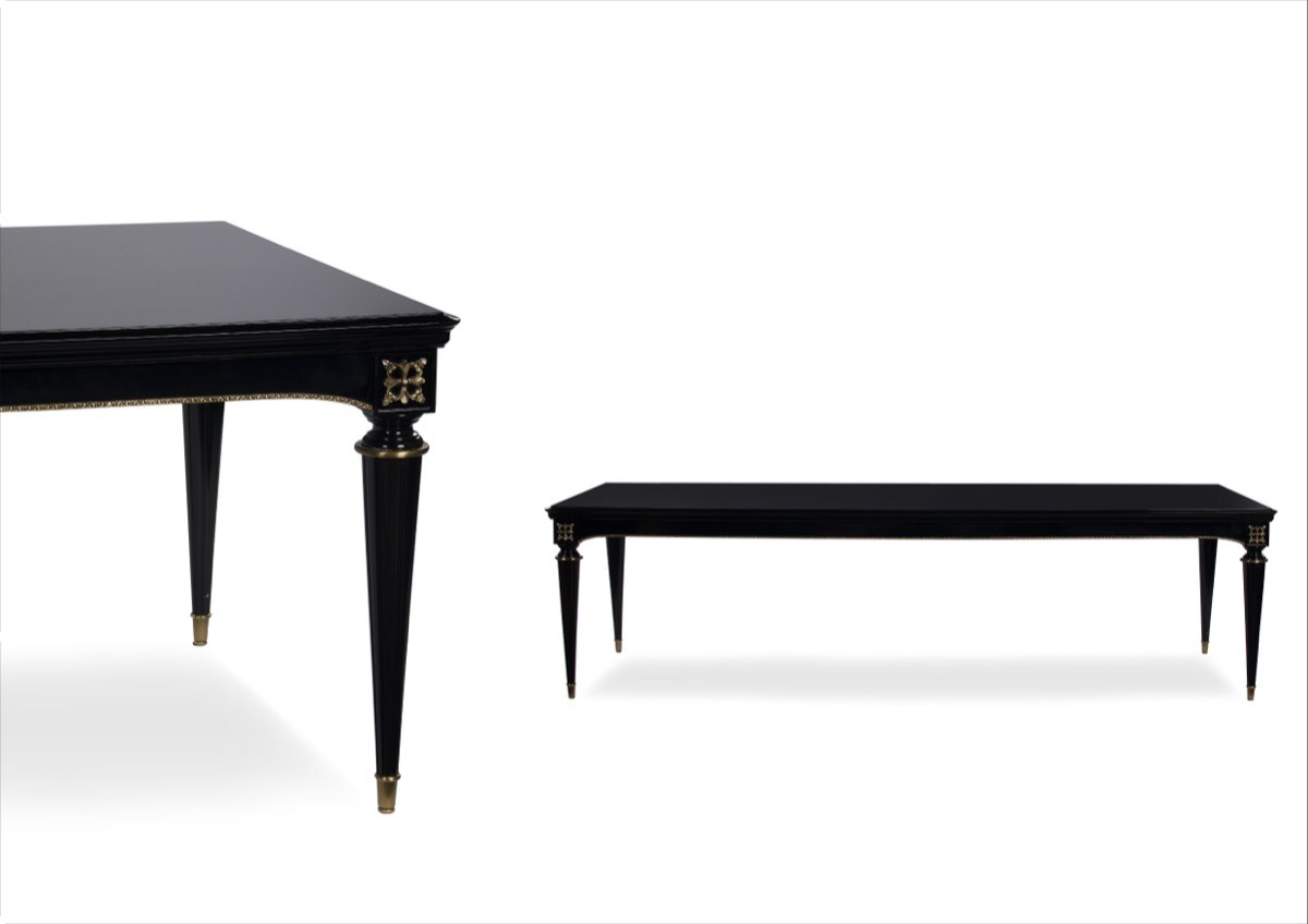 PIANO designer dining table — Wood-veneer top — ByKepi, Delux Interiors Auckland