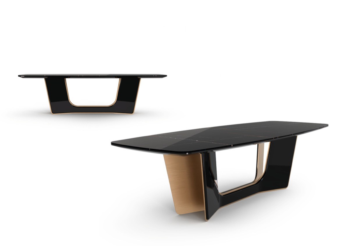 REBORN ST designer dining table — Stone top — ByKepi, Delux Interiors Auckland