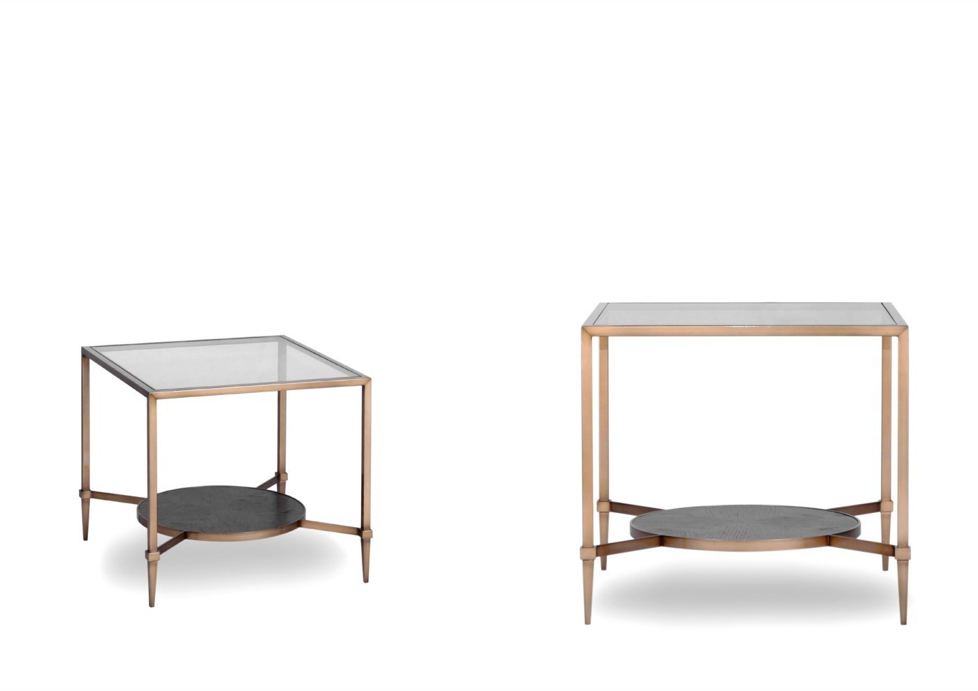 Lisbon designer side table — Glass — ByKepi, Delux Interiors Auckland