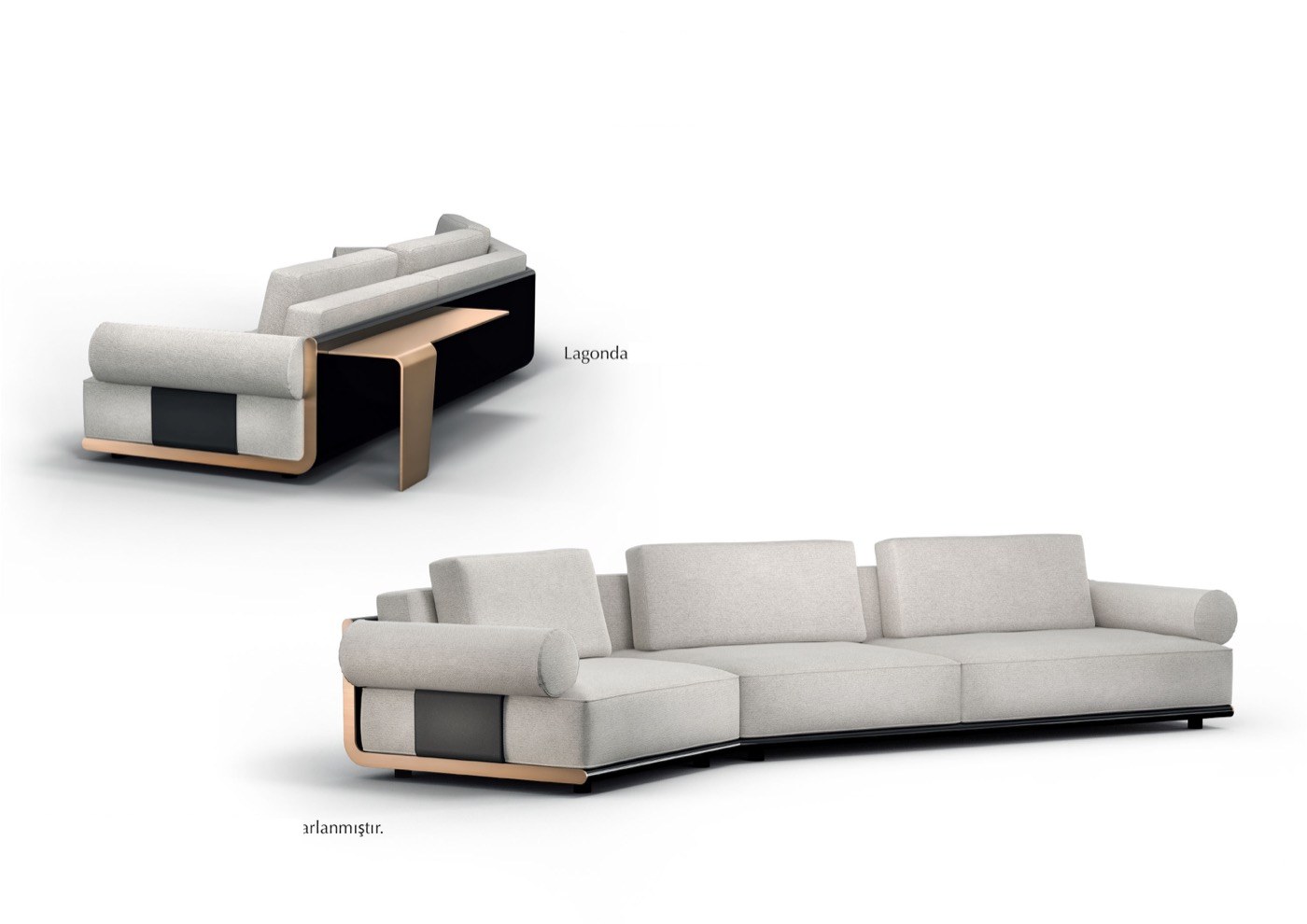 Lagonda Wide Modul A designer sofa — ByKepi, Delux Interiors Auckland