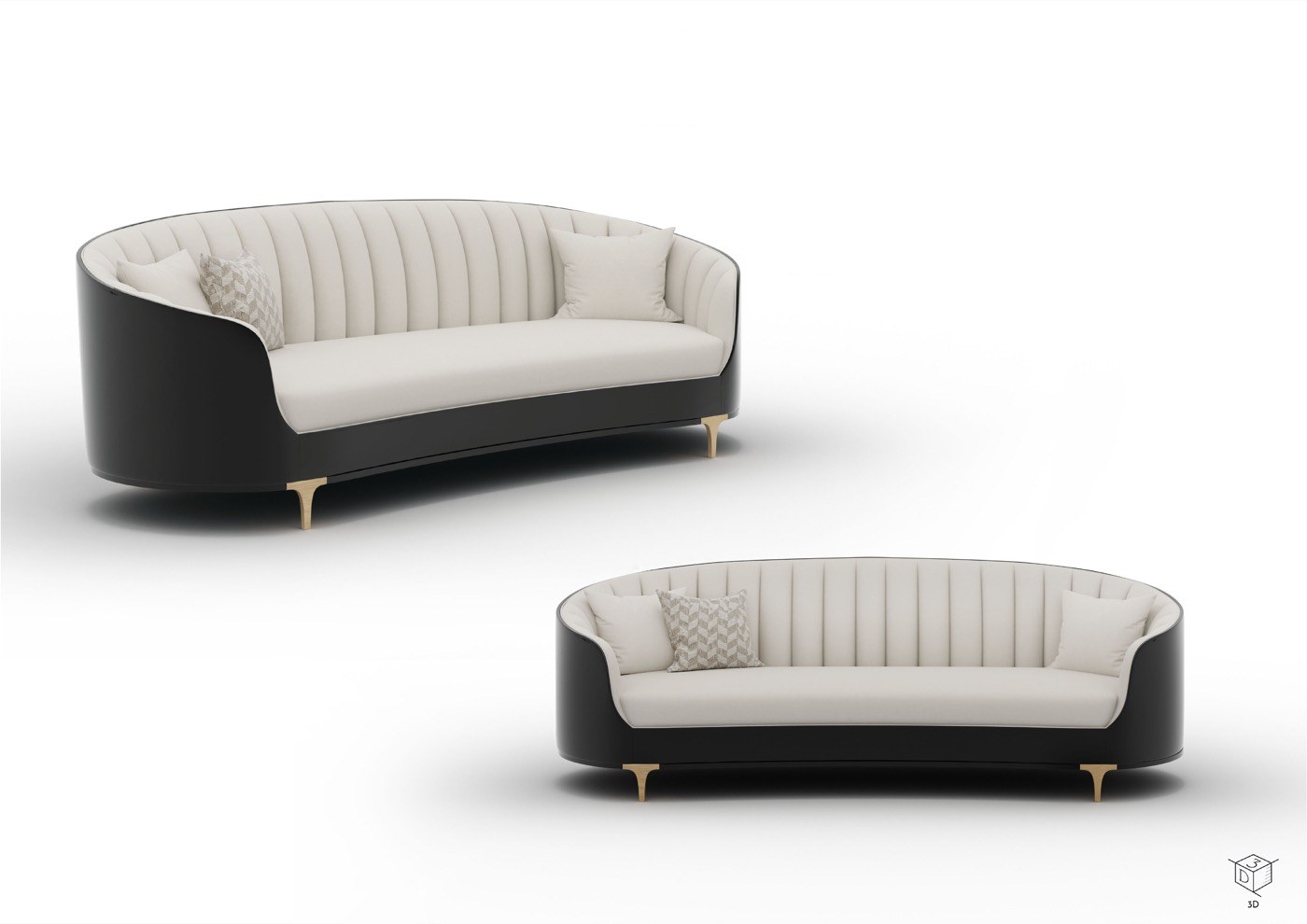 Split designer sofa — ByKepi, Delux Interiors Auckland
