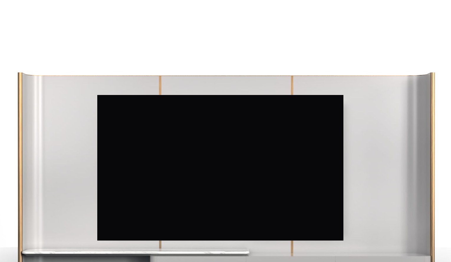 Lagonda Pure TV unit — 2-piece system — ByKepi, Delux Interiors Auckland