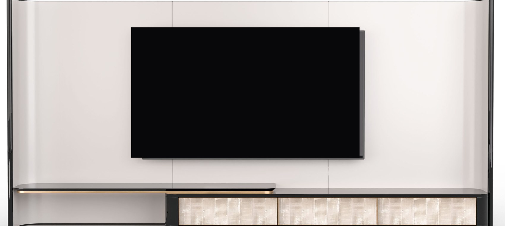 Lagonda Selenit TV unit — 2-piece system — ByKepi, Delux Interiors Auckland