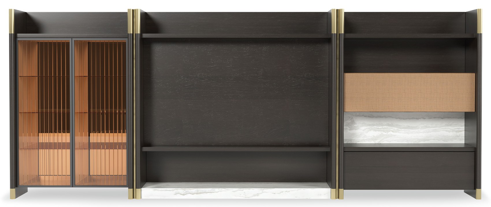 Lugano TV unit — 3-piece system — ByKepi, Delux Interiors Auckland